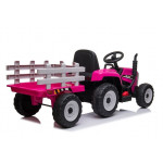 Elektrický traktor s vlečkou XMX611 na diaľkové ovládanie 2,4G ružová